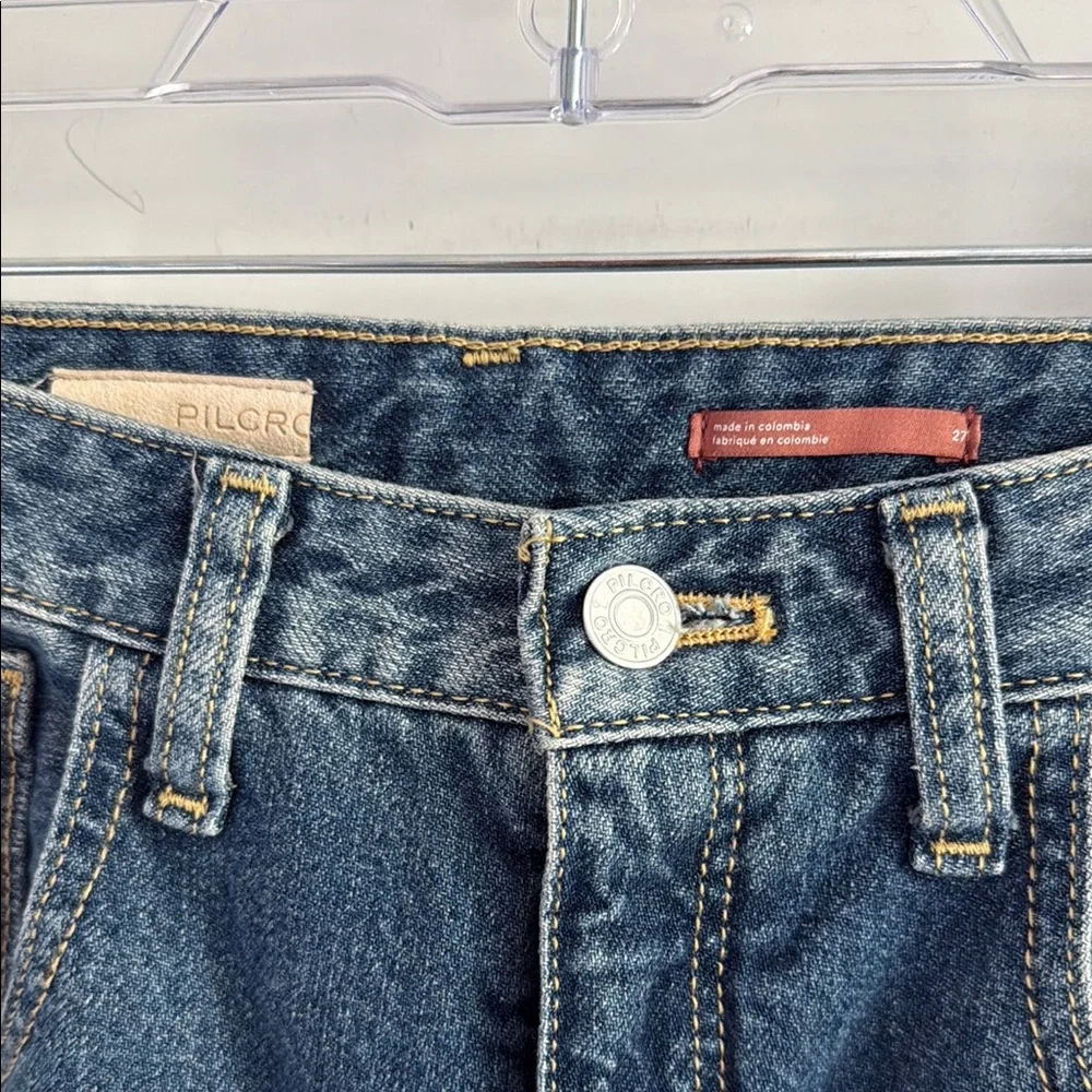 NWT Pilcro Anthropologie Distressed Blue Jeans Size 27 - Picture 6 of 9